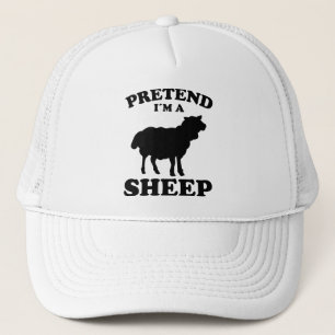 Pretend I'm A Sheep Design Sheep Farmer Lamb Gift Trucker Hat
