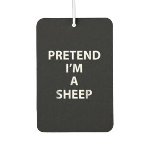 Pretend im a sheep   halloween funny party gift air freshener