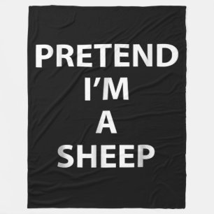Pretend im a sheep halloween funny party gift fleece blanket