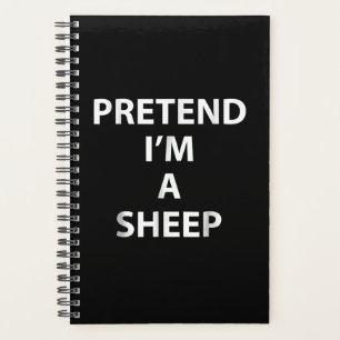 Pretend im a sheep halloween funny party gift planner