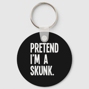 Pretend I'm A Skunk Funny Halloween Party Costume  Keychain