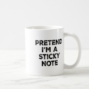 Pretend I'm A Sticky Note Lazy Halloween Costume  Coffee Mug
