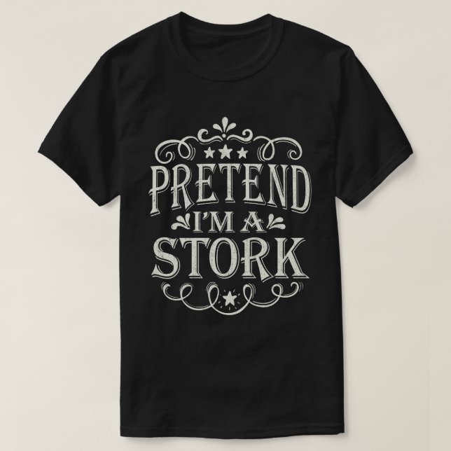 Pretend I'm A Stock Easy Lazy Halloween Costume T-Shirt (Design Front)