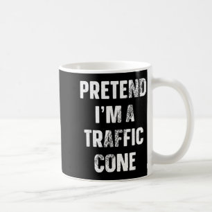 Pretend Im A Traffic Cone Kids Funny Halloween Coffee Mug