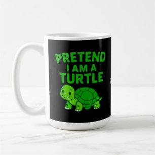 Pretend I'm A Turtle Halloween Christmas Costume Coffee Mug