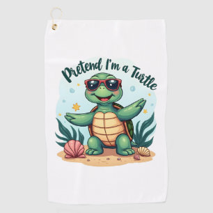 Pretend I'm A Turtle Halloween Party Pretend I'm A Golf Towel