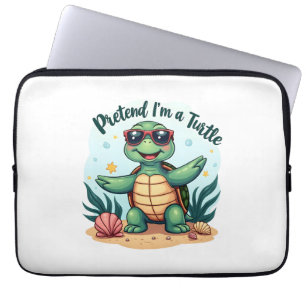 Pretend I'm A Turtle Halloween Party Pretend I'm A Laptop Sleeve