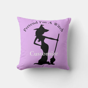 Pretend I'm A Witch Thunder_Cove Throw Pillow