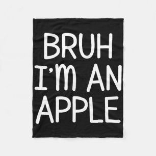 Pretend I'm An Apple Funny Lazy Halloween Costume Fleece Blanket