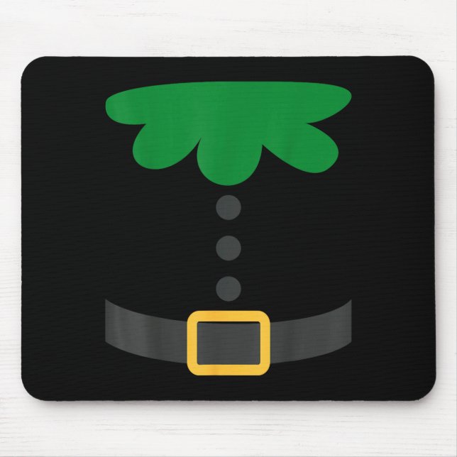Pretend I'm An Elf Christmas Quick Costume Lazy Pa Mouse Pad (Front)