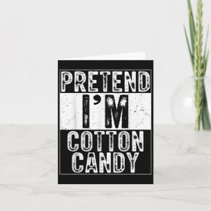 Pretend I'm Cotton Candy Family Women Men Costume  Card