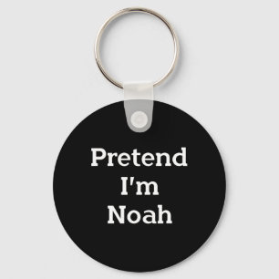 Pretend I'm Noah Costume Bible Funny Halloween Par Keychain