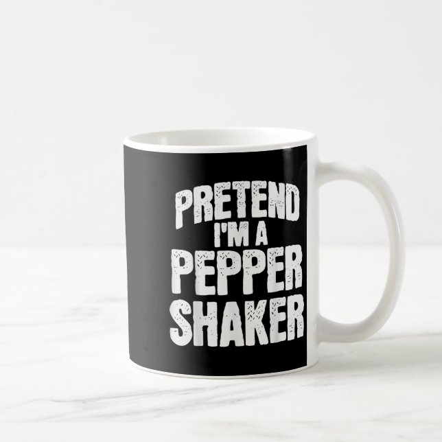Pretend I'm Pepper Shaker Funny Matching Halloween Coffee Mug (Right)