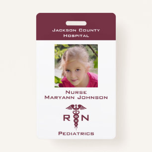 Pretend Nurse Play Badge for Kids Personalized