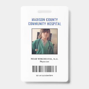 Pretend Play Doctor ID Badge (Vertical)