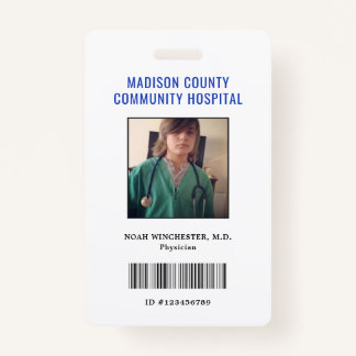 Pretend Play Doctor ID Badge (Vertical)