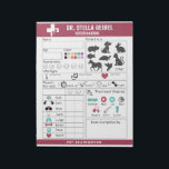 Pretend Play Veterinarian Exam Sheets Notepad<br><div class="desc">Add a name by clicking customize this template to create a notepad full of personalized pet checkup sheets.
Great for imaginative play.</div>