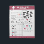 Pretend Play Veterinarian Exam Sheets Notepad<br><div class="desc">Add a name by clicking customize this template to create a notepad full of personalized pet checkup sheets.
Great for imaginative play.</div>