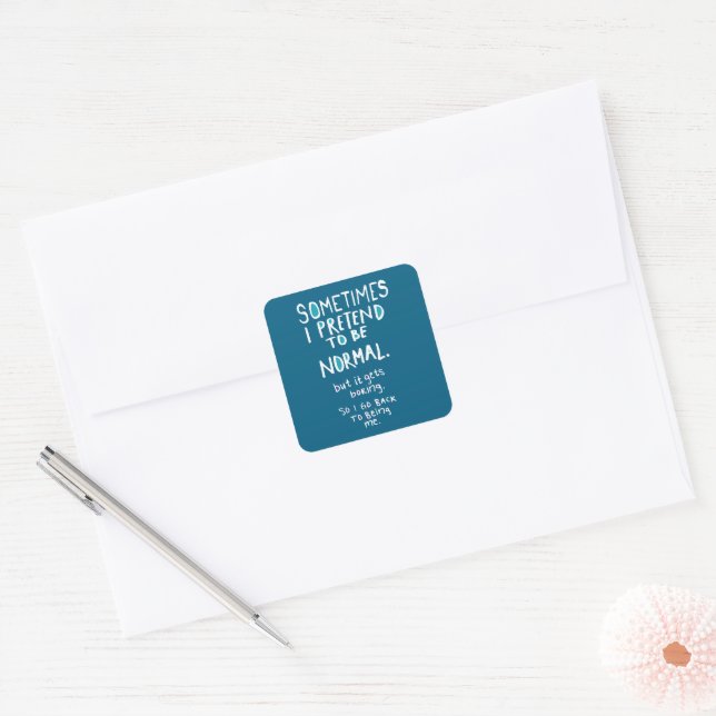 Pretend to be normal square sticker (Envelope)