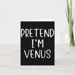 Pretend Venus Costume Halloween Simple Kid Planet Card