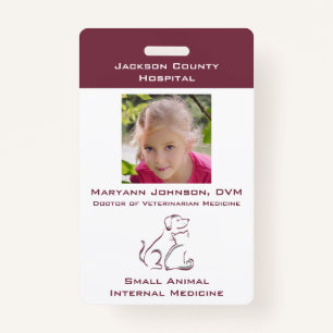 Prétendre Vet Jouer Badge pour Enfants Personnalis