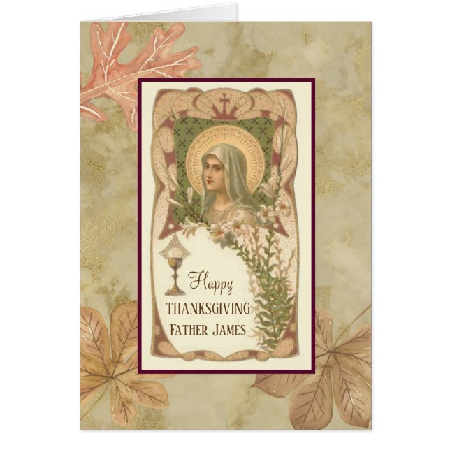 Prêtre béni par thanksgiving de Vierge Marie (Devant)