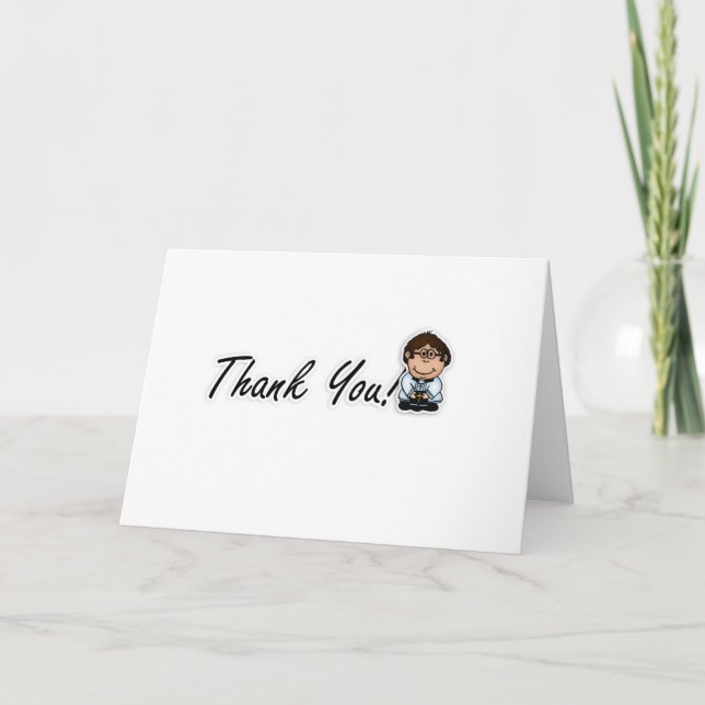 Prêtre, curé, épouser de carte de remerciements de (Devant)