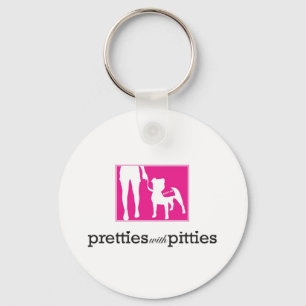 Pretties with Pitties Keychain