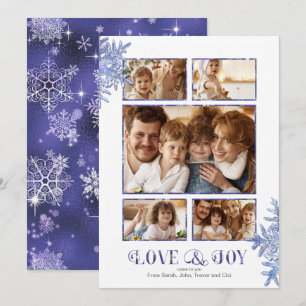 Prettiest Snowflakes Photo Template Violet ID846