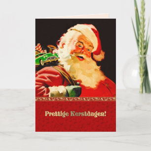 Prettige Kerstdagen. Cartes de Noël en néerlandais