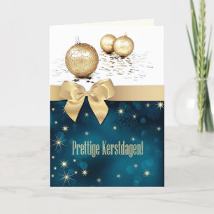 Prettige Kerstdagen. Christmas Card in Dutch