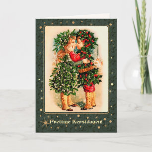 Prettige Kerstdagen.Christmas Cards in Dutch