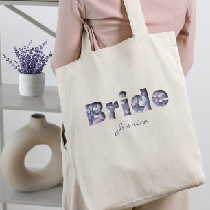 Pretty 3D Bloomimg Blue Hydrangeas Bride Tote Bag