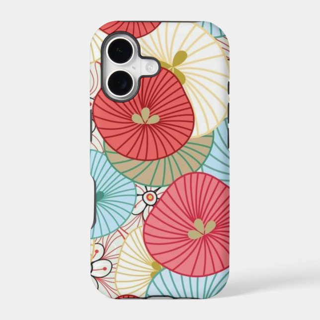 Pretty Abract Colorful Busy Floral Pattern (Back)