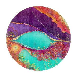 Pretty Abstract Beachy Art Cutting Board