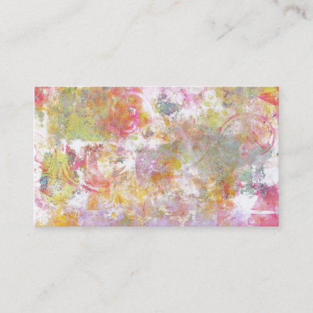 Pretty Abstract Business Card (Front)