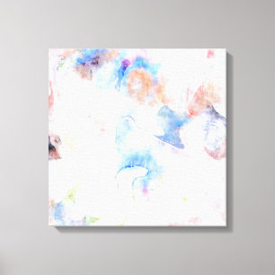 Pretty Abstract Pastels Watercolour Art Canvas Print