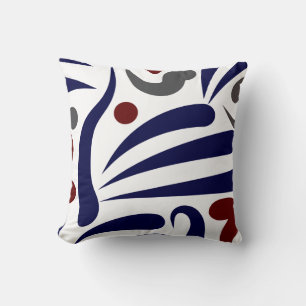 Pretty abstract pattern throw pillow