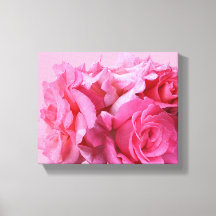 Pretty abstract pink roses classy floral fine art