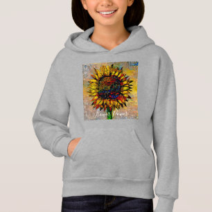 Pretty Abstract Sunflower Painting