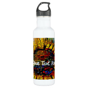 Pretty Abstract Sunflower Painting 710 Ml Water Bottle