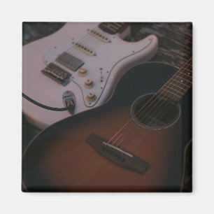 Pretty Acoustic Guitar Magnet