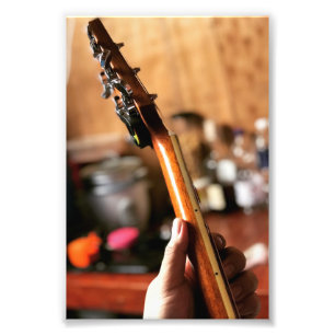 Pretty Acoustic Guitar Photo Print