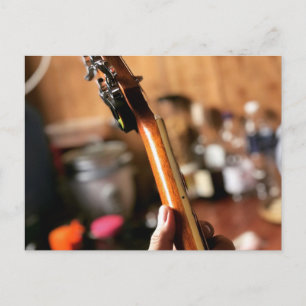 Pretty Acoustic Guitar Postcard