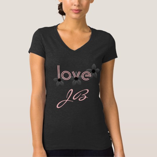 Pretty Add Initials Custom Love T-shirt