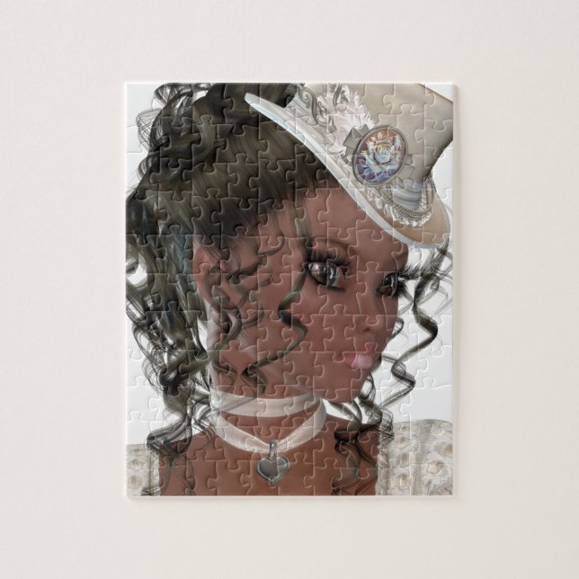 Pretty African American Woman Jigsaw Puzzle (Vertical)