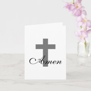 pretty AMEN with CROSS Card