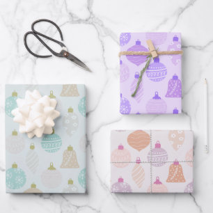 Pretty and Cute Christmas Ornaments Christmas Wrapping Paper Sheet