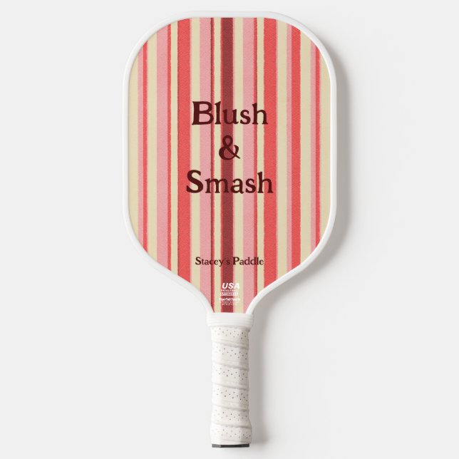Pretty and Pink Pickleball Paddle (Front)