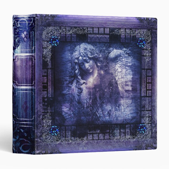 Pretty Angel Ancient Tome Fantasy Magic Book Binder (Front/Spine)